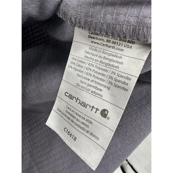 Set of Carhartt Women’s Size Medium Grey V-Neck Stretch Scrubs Pullover Top‎ - Picture 14 of 16